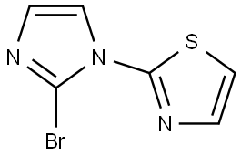 2-(2-bromo-1H-imidazol-1-yl)thiazole Struktur