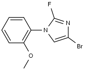 4-bromo-2-fluoro-1-(2-methoxyphenyl)-1H-imidazole Struktur