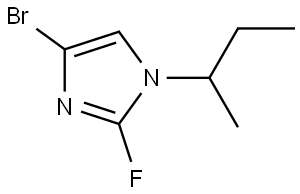 4-bromo-1-(sec-butyl)-2-fluoro-1H-imidazole Struktur