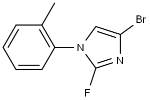 4-bromo-2-fluoro-1-(o-tolyl)-1H-imidazole Struktur