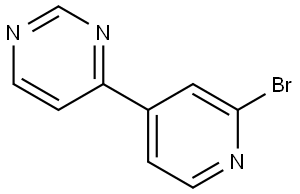 4-(2-bromopyridin-4-yl)pyrimidine Struktur