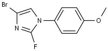 4-bromo-2-fluoro-1-(4-methoxyphenyl)-1H-imidazole Struktur