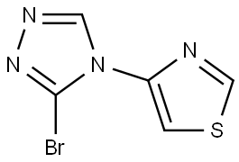 4-(3-bromo-4H-1,2,4-triazol-4-yl)thiazole Struktur