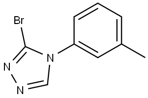 3-bromo-4-(m-tolyl)-4H-1,2,4-triazole Struktur