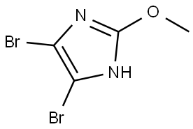 4,5-dibromo-2-methoxy-1H-imidazole Struktur