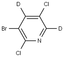 3-bromo-2,5-dichloropyridine-4,6-d2 Struktur