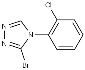 3-bromo-4-(2-chlorophenyl)-4H-1,2,4-triazole Struktur