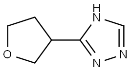 3-(tetrahydrofuran-3-yl)-4H-1,2,4-triazole Struktur