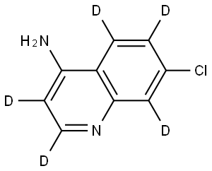 7-chloroquinolin-2,3,5,6,8-d5-4-amine Struktur