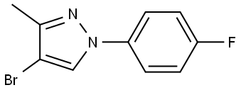 4-bromo-1-(4-fluorophenyl)-3-methyl-1H-pyrazole Struktur