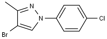 4-bromo-1-(4-chlorophenyl)-3-methyl-1H-pyrazole Struktur