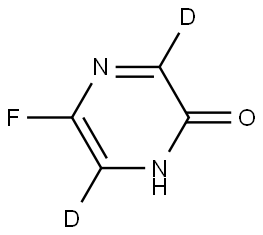 5-fluoropyrazin-2(1H)-one-3,6-d2 Struktur