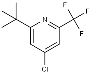 2-(tert-butyl)-4-chloro-6-(trifluoromethyl)pyridine Struktur