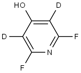 2,6-difluoropyridin-3,5-d2-4-ol Struktur