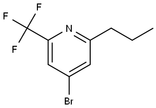 4-bromo-2-propyl-6-(trifluoromethyl)pyridine Struktur