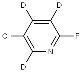 5-chloro-2-fluoropyridine-3,4,6-d3 Struktur