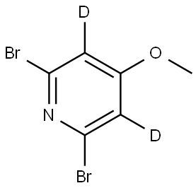 2,6-dibromo-4-methoxypyridine-3,5-d2 Struktur