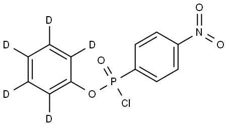 phenyl-d5 (4-nitrophenyl)phosphonochloridate Struktur