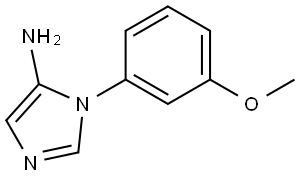 1-(3-methoxyphenyl)-1H-imidazol-5-amine Struktur