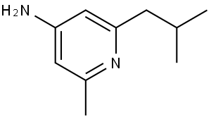 2-isobutyl-6-methylpyridin-4-amine Struktur