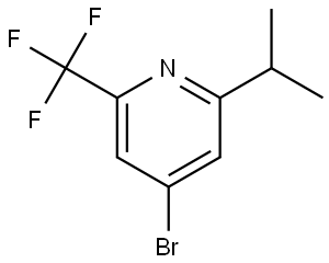 4-bromo-2-isopropyl-6-(trifluoromethyl)pyridine Struktur