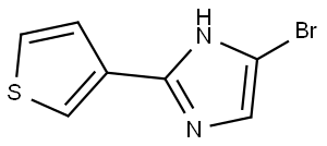 4-bromo-2-(thiophen-3-yl)-1H-imidazole Struktur