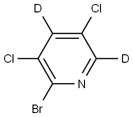 2-bromo-3,5-dichloropyridine-4,6-d2 Struktur