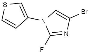 4-bromo-2-fluoro-1-(thiophen-3-yl)-1H-imidazole Struktur