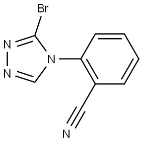 2-(3-bromo-4H-1,2,4-triazol-4-yl)benzonitrile Struktur