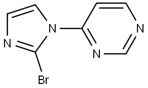 4-(2-bromo-1H-imidazol-1-yl)pyrimidine Struktur