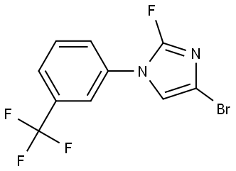 4-bromo-2-fluoro-1-(3-(trifluoromethyl)phenyl)-1H-imidazole Struktur