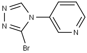 3-(3-bromo-4H-1,2,4-triazol-4-yl)pyridine Struktur