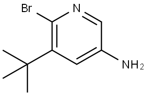 6-bromo-5-(tert-butyl)pyridin-3-amine Struktur