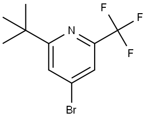 4-bromo-2-(tert-butyl)-6-(trifluoromethyl)pyridine Struktur