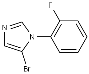 5-bromo-1-(2-fluorophenyl)-1H-imidazole Struktur