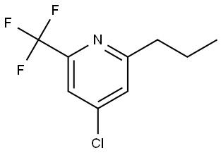 4-chloro-2-propyl-6-(trifluoromethyl)pyridine Struktur