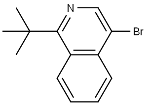 4-bromo-1-(tert-butyl)isoquinoline Struktur