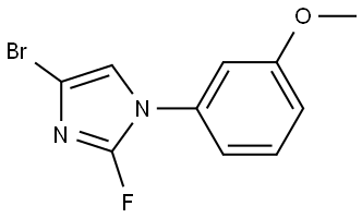 4-bromo-2-fluoro-1-(3-methoxyphenyl)-1H-imidazole Struktur