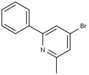 4-bromo-2-methyl-6-phenylpyridine Struktur