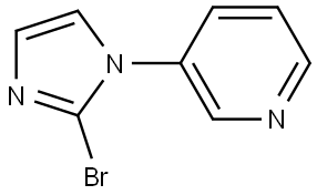 3-(2-bromo-1H-imidazol-1-yl)pyridine Struktur