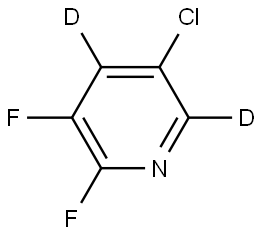 5-chloro-2,3-difluoropyridine-4,6-d2 Struktur