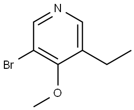 3-bromo-5-ethyl-4-methoxypyridine Struktur