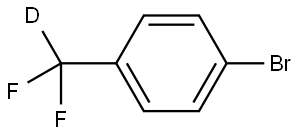 1-bromo-4-(difluoromethyl-d)benzene Struktur