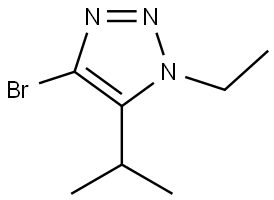 4-bromo-1-ethyl-5-isopropyl-1H-1,2,3-triazole Struktur