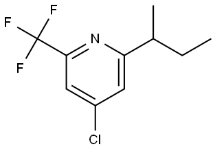 2-(sec-butyl)-4-chloro-6-(trifluoromethyl)pyridine Struktur