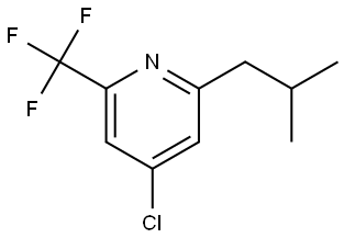 4-chloro-2-isobutyl-6-(trifluoromethyl)pyridine Struktur