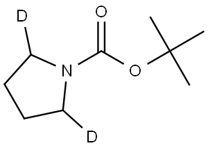 tert-butyl pyrrolidine-1-carboxylate-2,5-d2 Struktur