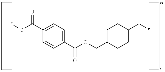 Poly(1,4-cyclohexylenedimethylene) terephthalate Struktur