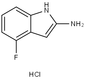 2-Amino-4-fluoroindole hydrochloride Struktur