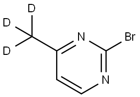 2-bromo-4-(methyl-d3)pyrimidine Struktur